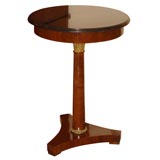 Antique 19th Century Empire Mahogany Marble-Top Occasional Table