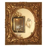 Florentine baroque carved giltwood mirror