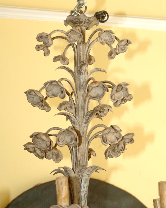 Italian WHIMSICAL  FLORAL  CHANDELIER For Sale