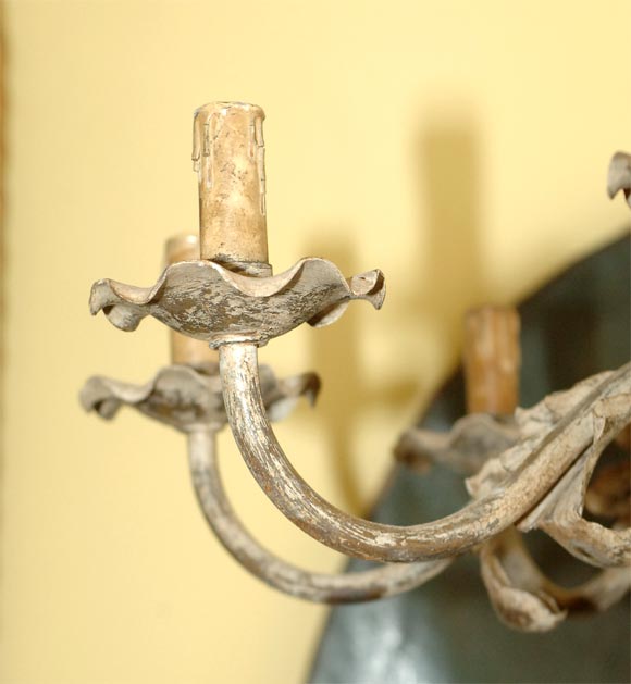 20th Century WHIMSICAL  FLORAL  CHANDELIER For Sale