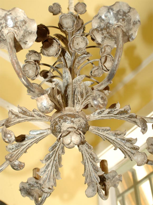 WHIMSICAL  FLORAL  CHANDELIER For Sale 1
