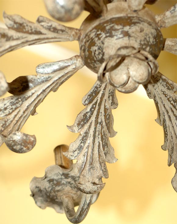 WHIMSICAL  FLORAL  CHANDELIER For Sale 3