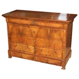 Louis Philippe Walnut 5-drawer Chest of Drawers (ref. # SR34)