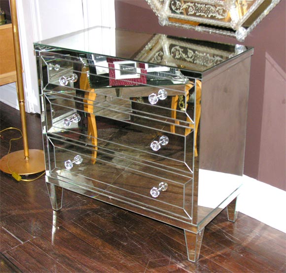 American Louis XVI Style Mirrored Dresser