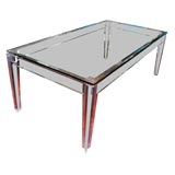Acrylic and Glass Dining Table