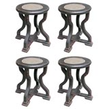 Round Caned Stool