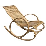 Antique Bamboo Rocking Chair