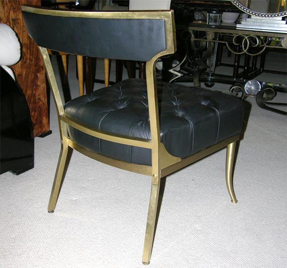 Pair of Bronze Vanity Chairs by Billy Haines For Sale 4