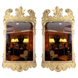 Pair of George II Giltwood Mirrors