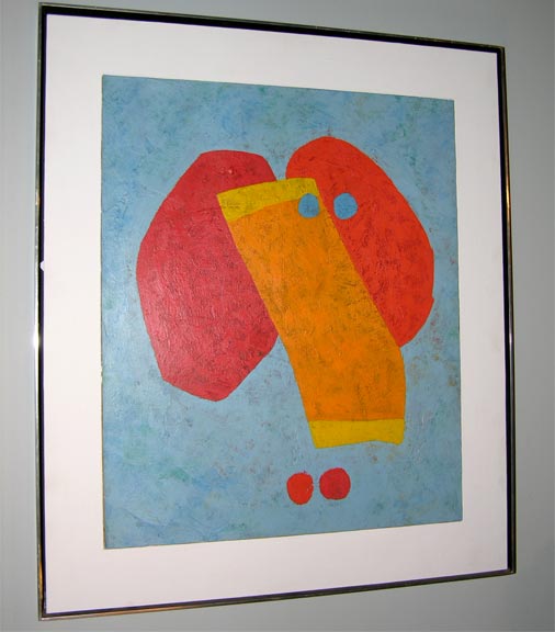 Oil on Board.  Signed, dated Dec.'62, and titled on the  reverse. Prov. Washington Gallery of Modern Art, Washington D.C.   Allan Stone<br />
 Very well listed. One example: Leo Castelli Gallery Solo Shows in 1996, 91',and 98'.
