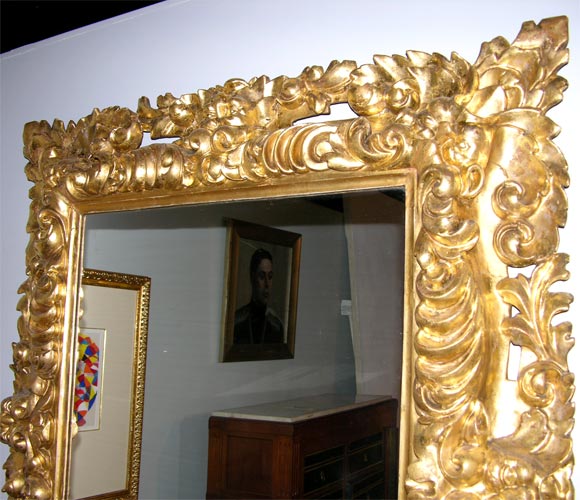 Italian Baroque Style  19thC. Mirror with 