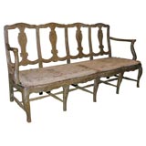 Painted Faux Bois Settee