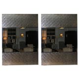 Pair of "Silver Dollar" mirrors by Tina Bossidy