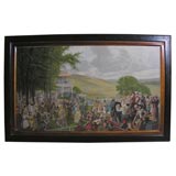 1800's Lithograph of a Day at the Races.