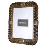 Murano Glass Rope Twist Picture Frame