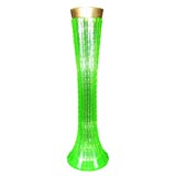Green Crystal Zipper Vase