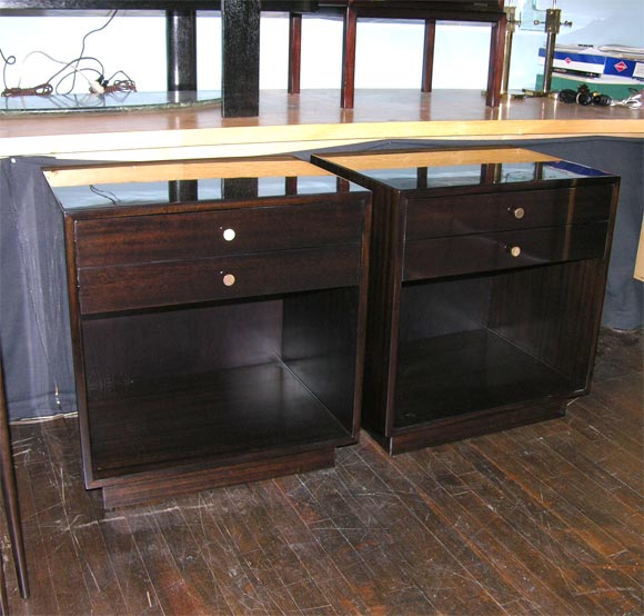 Pr. of Bedside Tables by Harvey Probber