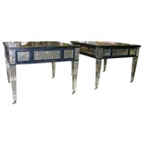 Pair of 1940
s Antique Mirror Occasional Tables