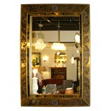 1940's Hand Painted Eglomise Design Mirror