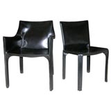 Set of 6 Cab chairs by Mario Bellini for Cassina