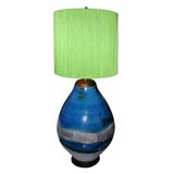 Overscaled West German Art Pottery Lamp