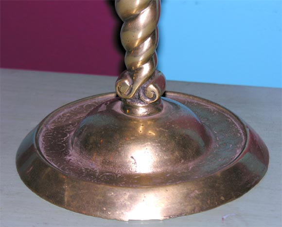 Danish Bronze Mermaid Candlestick 3