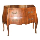 Mid Century Italian Fruitwood Two-Drawer Commode