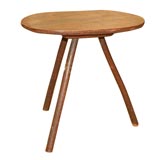 Continental Provincial Beechwood Oval Tripodal Table