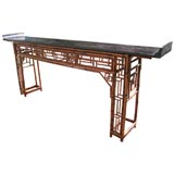 Scrolled Top Bamboo Altar