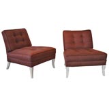 Pair of Slipper Chairs in the style of Billy Haines