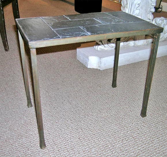 Slate Top Occasional Table