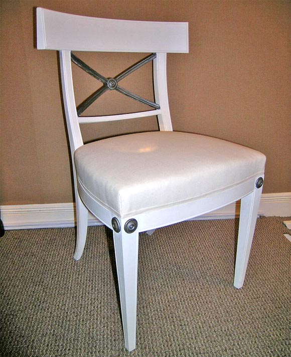 Pair of 'X' Back Chairs