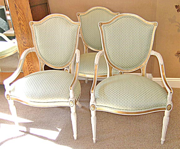 Set of 6 Shield Back Chairs