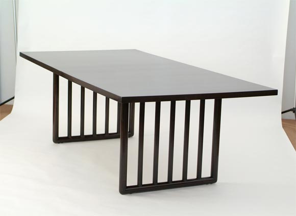 T. H. Robsjohn-Gibbings Trestle Base Dining  Table