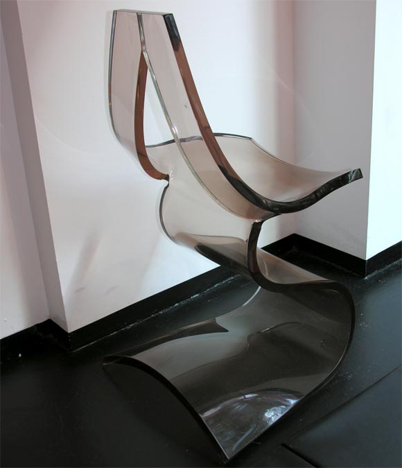 Late 20th Century Dumas Lucite Art-Chair For Sale