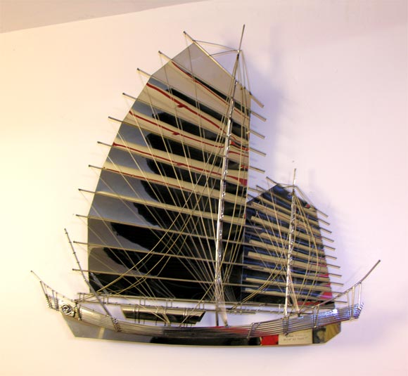 Signed sailboat by C'Jere.