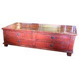 Antique Low Table with Drawers