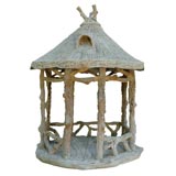 Antique French Faux Bois Tonnelle Maquette