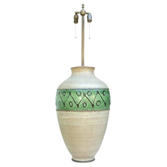 Large Pottery Lamp