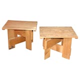 Pair of Crate Side Tables by Gerrit Rietveld