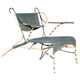 Modernist Lounge Chair in the manner of Carlo Molino