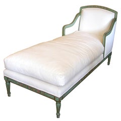 Vintage 1930's Italian Painted Chaise Lounge