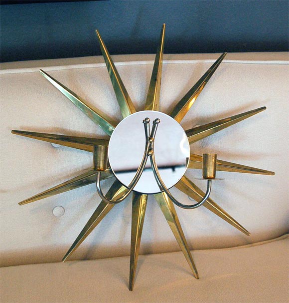 French Striking Starburst Sconces