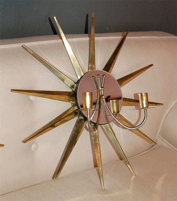 Mirror Striking Starburst Sconces