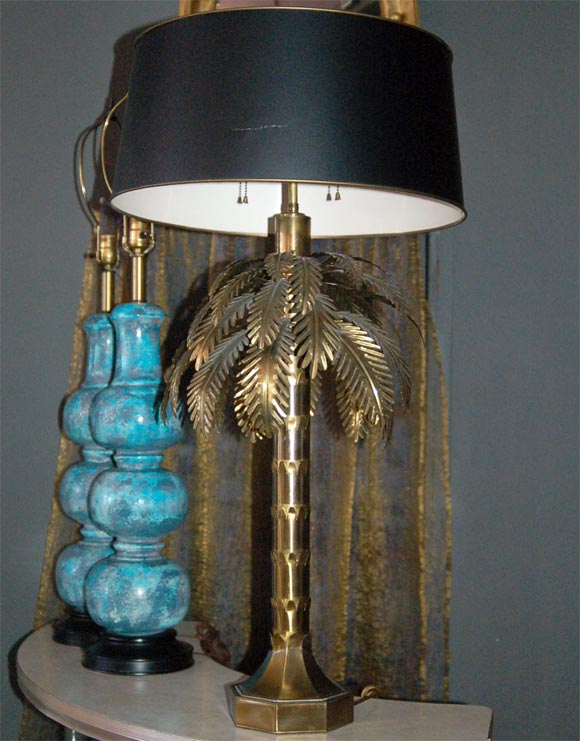 Brass Palm Tree Lamp