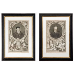 Antique Set of Four 18th Century Prints