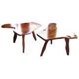 Pair of Mahogany Wedge End Tables