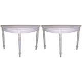 Pair of Swedish Painted Consoles