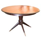 Fabry walnut sunburst top veneer dining table