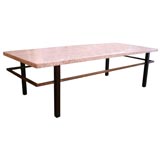 Harvey Probber coffee/ cocktail  table travertine top